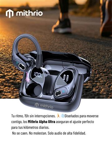 AURICULAR ALPHA ULTRA BLUETOOTH NEGRO MITHRIO ANC